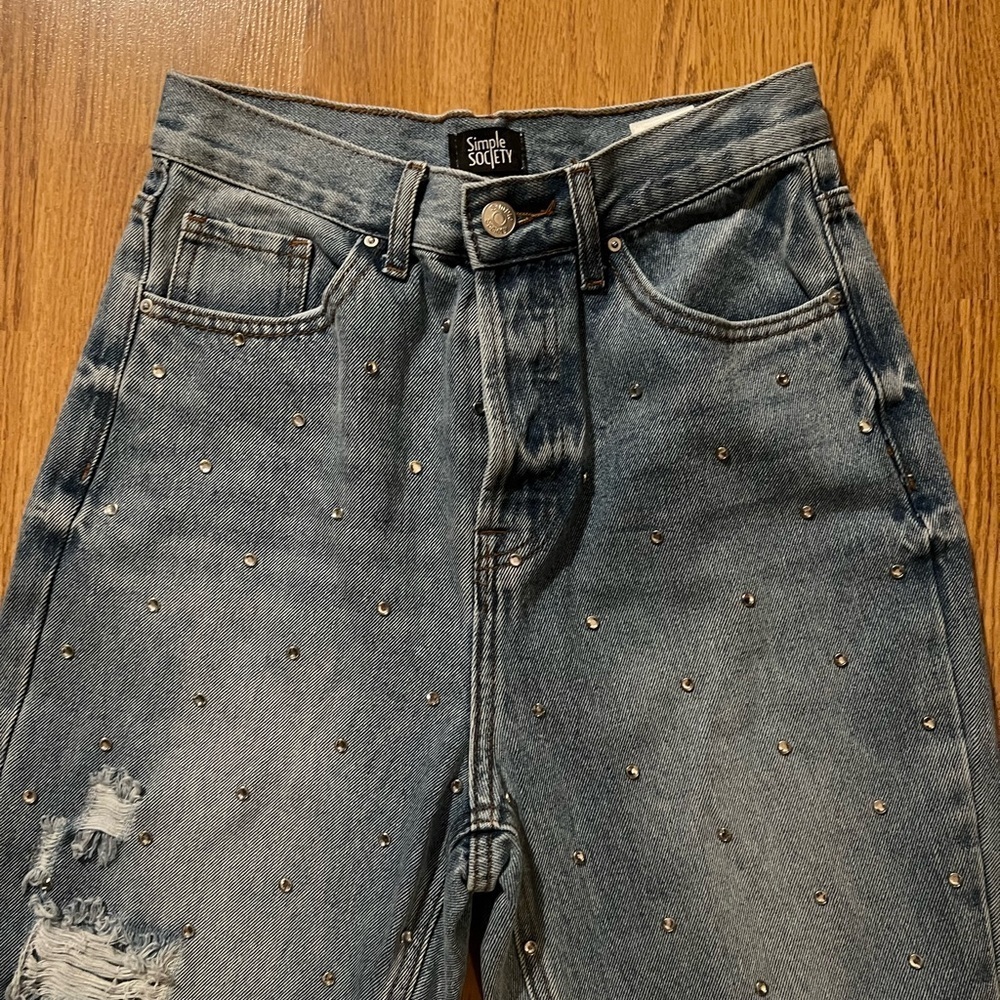 Simple Society Rhinestone Jeans - Picture 7 of 7